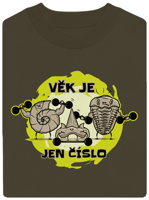 Věk je jen číslo unisex mikina bez kapuce Urban Khaki