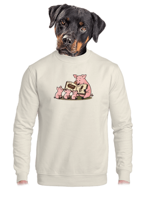 unisex mikina bez kapuce