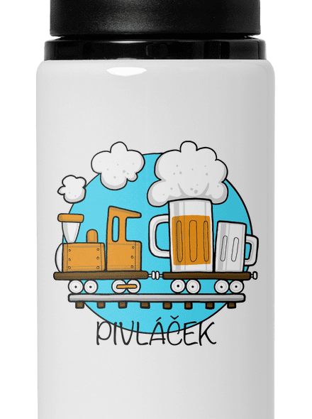 Pivláček lahev na vodu White