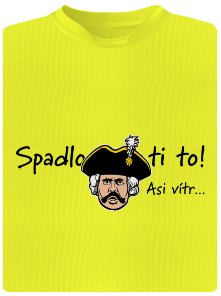 Spadlo ti to pánské sportovní tričko Neon Yellow