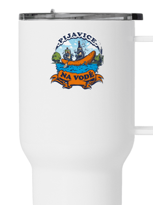 Pijavice na vodě termohrnek White