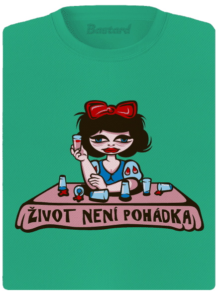 Sněhurka dámské sportovní tričko Mint Mal