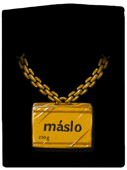 Máslo dámská mikina na zip Black