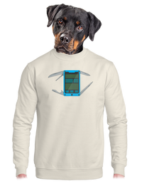 unisex mikina bez kapuce