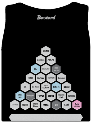 Textový alko kvíz a fix dámské tílko klasické Black