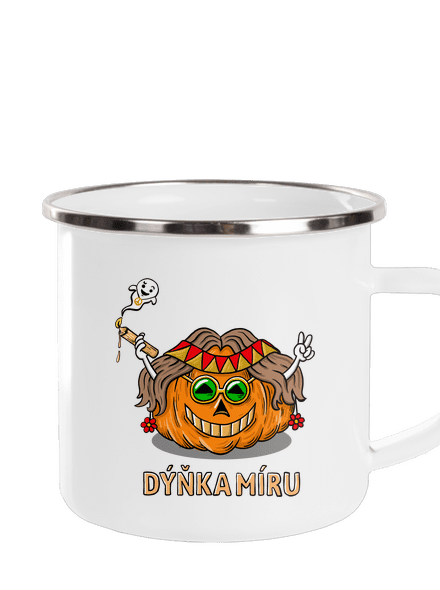 Dýňka míru plecháček White