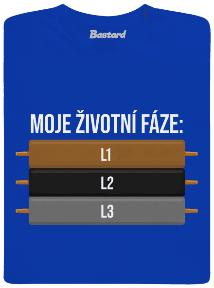 Moje životní fáze dětské tričko Royal Blue