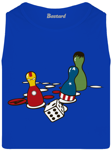 Superhrdino nezlob se pánské tílko Royal Blue