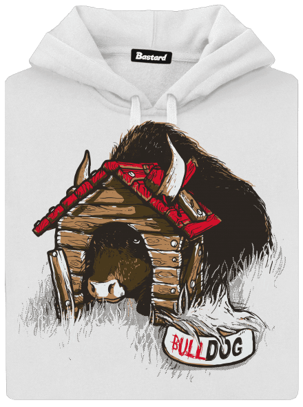 Bulldog dámská mikina klokanka White