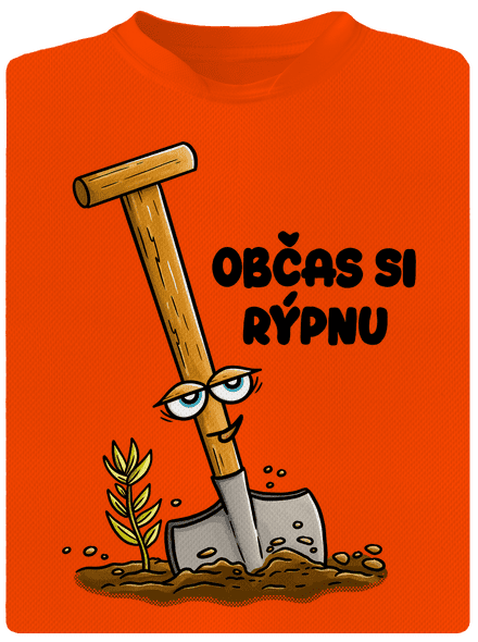 Občas si rýpnu pánské sportovní tričko Neon Orange