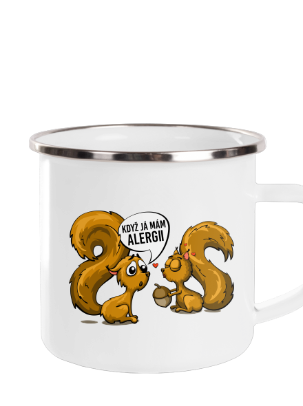 Alergická veverka plecháček White
