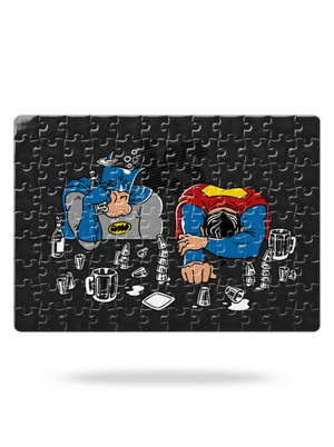 Souboj superhrdinů puzzle White