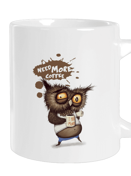 Potřebuju víc kafe velký hrnek White