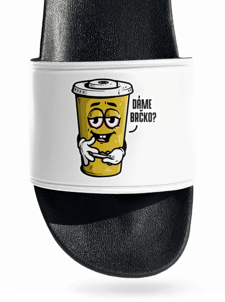 Dáme brčko? pantofle White