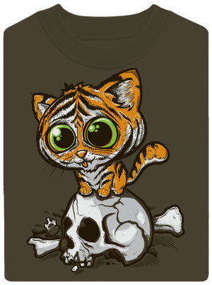 Tygřík unisex mikina bez kapuce Urban Khaki