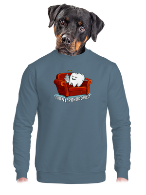 unisex mikina bez kapuce