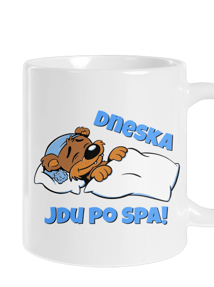 Dneska jdu po spa klasický hrnek White