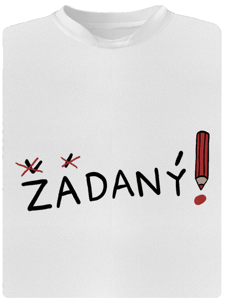 Zadaný a zadaná pánské sportovní tričko White