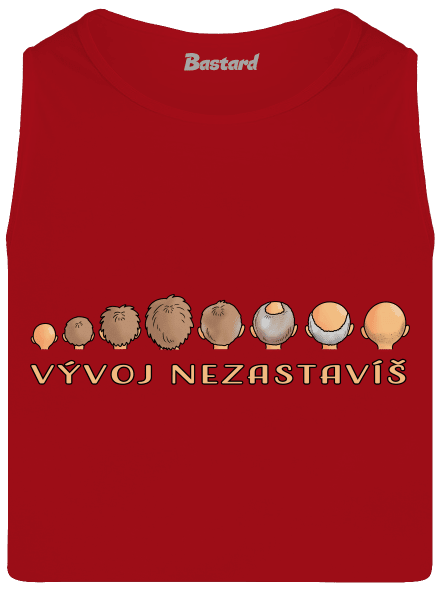 Vývoj nezastavíš pánské tílko Red