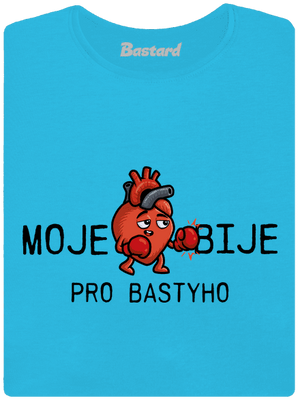 Moje srdce bije dámské tričko s lemem Blue Atol