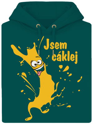 Cáklej unisex mikina premium Emerald Green