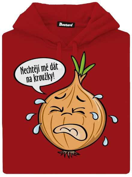 Cibule na kroužky dámská mikina klokanka Red Mal