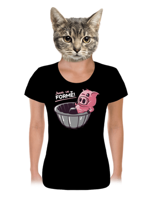 Ve formě dámské tričko Black