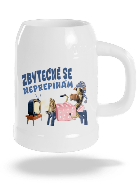 Zbytečně se nepřepínám půllitr White