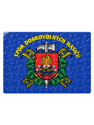 Spor dobrovolných hasičů puzzle White
