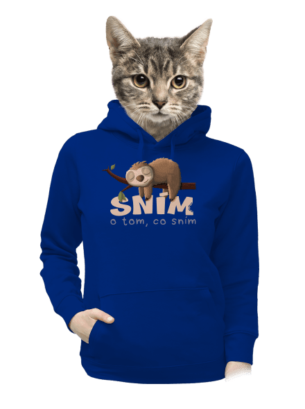 Sním o tom, co sním dámská mikina klokanka Royal Blue Mal