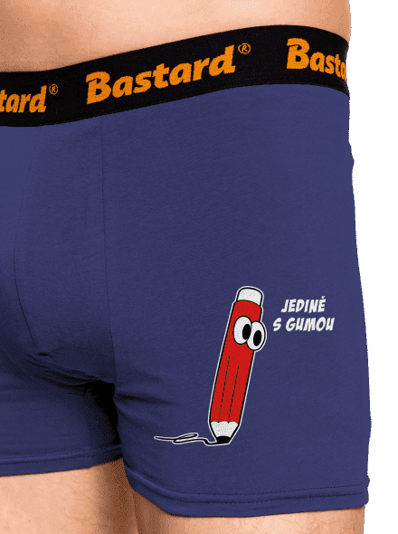 Jedině s gumou boxerky Blue Navy