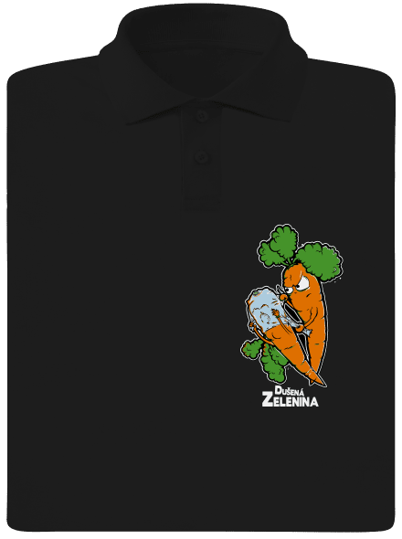 Dušená zelenina pánská polokošile Black