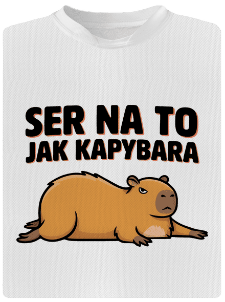 Jak kapybara dětské sportovní tričko White