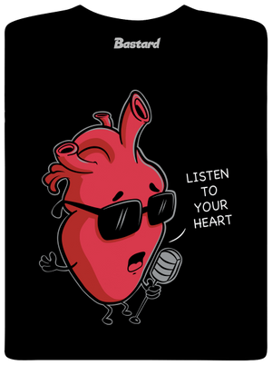 Listen to your heart pánské tričko Black
