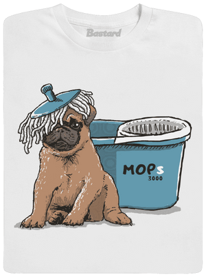 Mops pánské dlouhý rukáv White