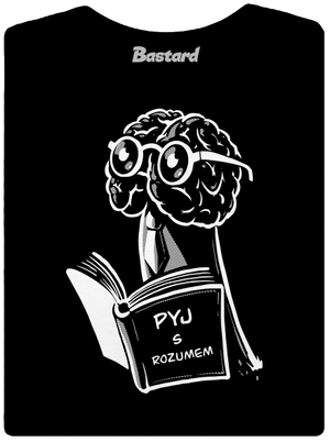 Pyj s rozumem dámské tričko s lemem Black