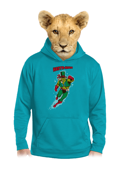 Hastrman dětská mikina klokanka Hawaiian Blue