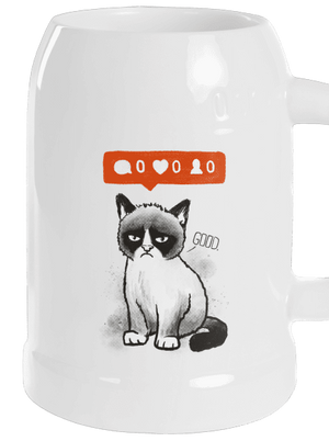 Grumpy půllitr White