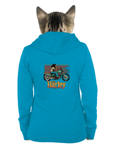 Bob Harley dámská mikina na zip Blue Atol