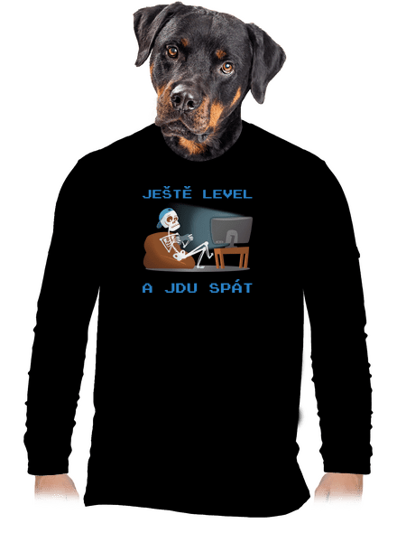 Ještě level pánské dlouhý rukáv Black