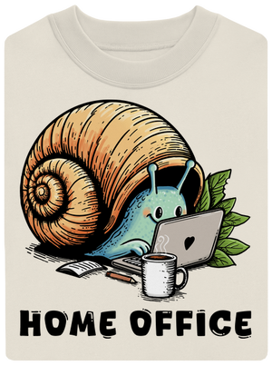 Šnekův home office unisex mikina bez kapuce Off White