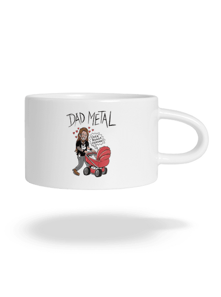 Dad metal hrnek makronka White