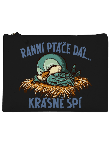 Ranní ptáče spí taštička Black