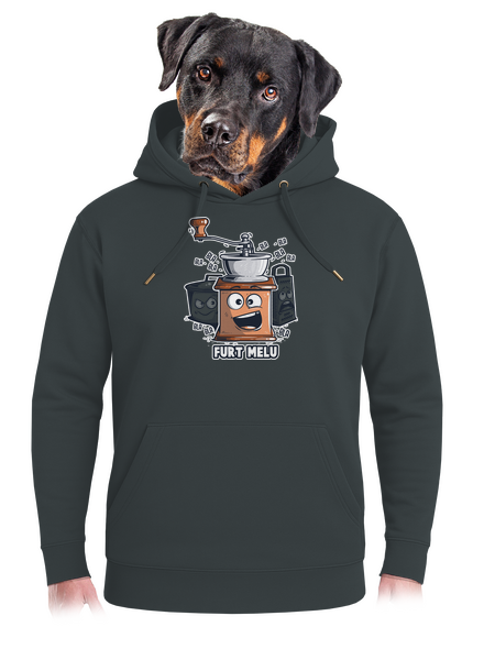 Mlýnek unisex mikina premium Charcoal