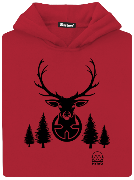 Jelen dětská mikina klokanka Fire Red