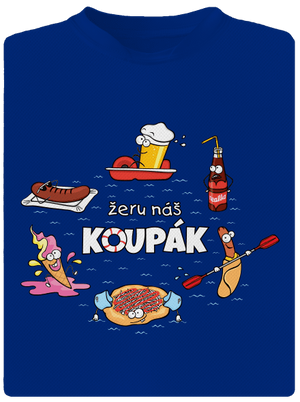 Český koupák pánské sportovní tričko Royal Blue Mal