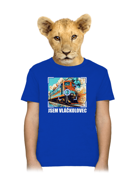 Jsem vláčkolovec dětské tričko Royal Blue