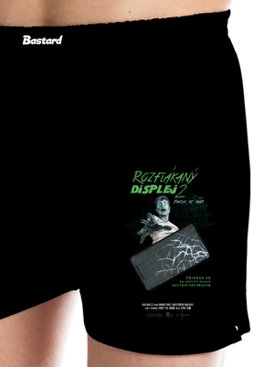 B13: Rozflákaný displej pánské trenky Black