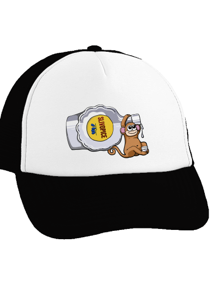 Slivopice kšiltovka truckerka Black cap
