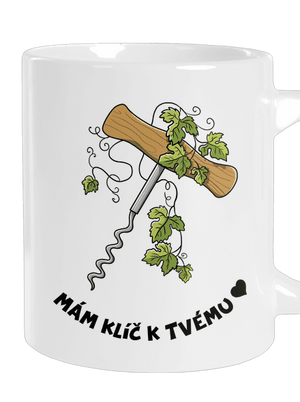 Otevři mé srdce velký hrnek White